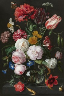 Still Life with Flowers in a Glass Vase, Jan Davidsz. de Heem, 1650 - 1683