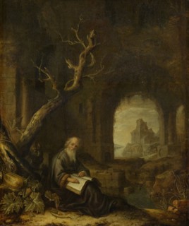 A Hermit in a Ruin, Jan Adriaensz. van Staveren, 1650 - 1668
