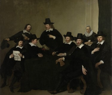 Regents of the Amsterdam Nieuwe Zijds Huiszittenhuis about 1650, Jacob Adriaensz. Backer, 1645 -
