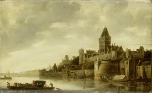 View of the Valkhof at Nijmegen, The Netherlands, Frans de Hulst, c. 1645 - c. 1650