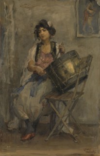 The Lady Drummer, Isaac Israels, c. 1890 - c. 1910