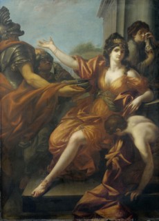 Suicide of Queen Dido, Anonymous, c. 1800