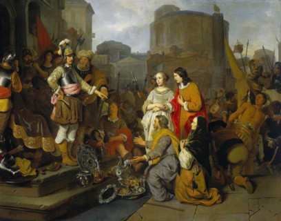 Continence of Scipio, Gerbrand van den Eeckhout, 1650 - 1655