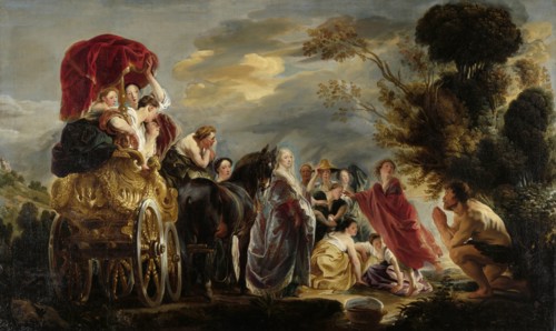 The Meeting of Odysseus and Nausicaa, Jacob Jordaens, I, c. 1630 - c. 1640