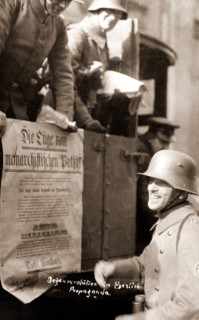 Anti-Revolution Propaganda, Berlin Germany 1920, refers to the Kapp Putsch, which took place in
