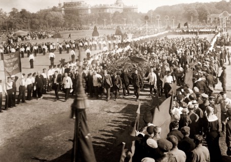 Procession on the Field of Mars, Petrograd, Saint Petersburg, 17th July 1920, Russia, History of