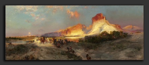 Thomas Moran (American, 1837 - 1926), Green River Cliffs, Wyoming, 1881, oil on canvas