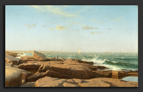 William Stanley Haseltine (American, 1835 - 1900), Narragansett Bay, 1864, oil on canvas