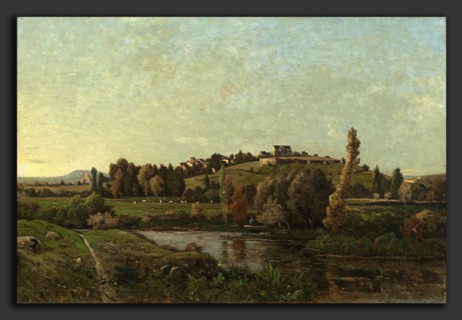Henri-Joseph Harpignies (French, 1819 - 1916), Landscape in Auvergne, 1870, oil on canvas