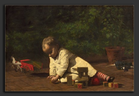 Thomas Eakins (American, 1844 - 1916), Baby at Play, 1876, oil on canvas