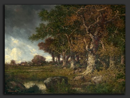 Narcisse Diaz de la PeÃ±a (French, 1808 - 1876), The Edge of the Forest at Les Monts-Girard,