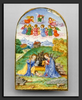 Possibly Florentine 15th Century (pax frame), western European 19th Century (miniature), Pax with a