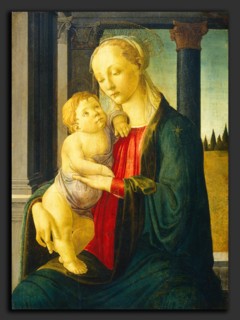 Sandro Botticelli, Madonna and Child, Italian, 1446 - 1510, c. 1470, tempera on panel