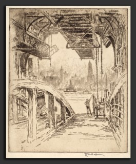 Joseph Pennell, The Ferry House, American, 1857 - 1926, 1919, etching