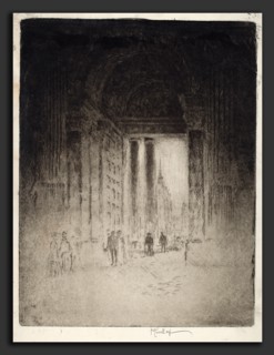Joseph Pennell, West Door, St. Paul's, American, 1857 - 1926, 1903, etching