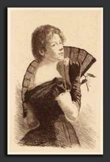 Frederick W. Freer, The Token, American, 1849 - 1908, 1887, etching