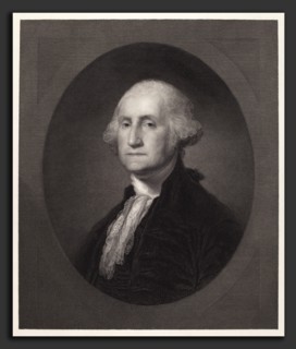 William Edgar Marshall, George Washington, American, 1837 - 1906, c. 1862, engraving on paperboard