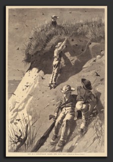 Edward Lagarde (American, 19th Century) after Winslow Homer, Raid on a Sand-Swallow Colony - "How