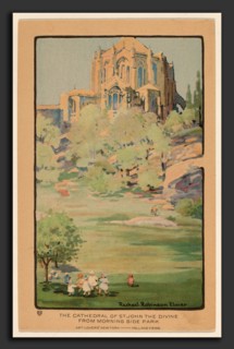 Rachael Robinson Elmer, The Cathedral of St. John the Divine from Morningside Park, American, 1878