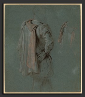 John Vanderlyn, The Cape of Pinzon, American, 1775 - 1852, c. 1838, brown and black chalk
