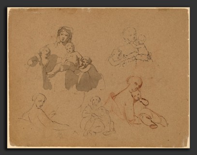 Thomas Sully, Studies: Major Thomas Biddle and Thomas Wilcocks Sully, American, 1783 - 1872, 1820,