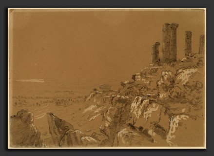 Thomas Cole, Temples of Juno, Lucina, and Concordia - Agrigentum, Sicily, American, 1801 - 1848,