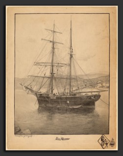 John William Casilear, San Remo, American, 1811 - 1893, 1888, graphite and pen and black ink