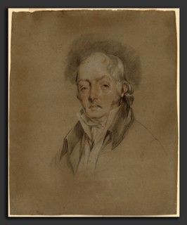 Attributed to Gilbert Stuart, Benjamin Fisher, American, 1755 - 1828, black, white, and red chalk