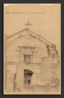 Arthur B. Davies, Mission Dolores, San Francisco, American, 1862 - 1928, 1913, graphite