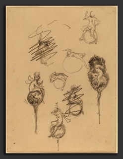 Beatrice Godwin Whistler, Studies for Jewelry Designs [recto], British, 1857 - 1896, late 19th
