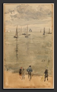 James McNeill Whistler, Violet, The Return of the Fishing Boats, American, 1834 - 1903, c. 1885,