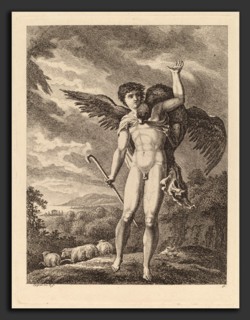 Salomon Gessner, The Rape of Ganymede, Swiss, 1730 - 1788, 1769-71, etching on laid paper