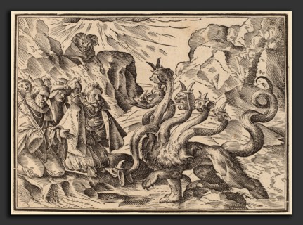 Christoph Murer, The Four Horsemen of the Apocalypse, Swiss, 1558 - 1614, published 1630, woodcut