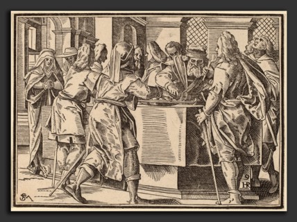 Christoph Murer, Christ Tells His Disciples of the Last Judgment, Swiss, 1558 - 1614, published