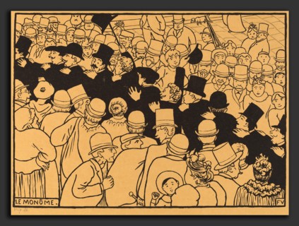 Félix Vallotton, Le MonÃ´me (Parading through the Streets in Single File), Swiss, 1865 - 1925,