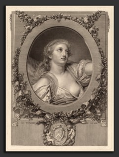 Manuel Salvador Carmona after Jean-Baptiste Greuze, Le tendre desir, Spanish, 1734 - 1820, etching