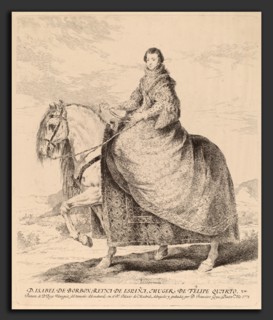 Francisco de Goya after Diego VelÃ¡zquez, Isabel de Borbon, Spanish, 1746 - 1828, 1778, etching and