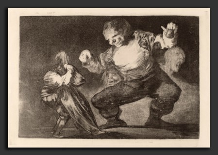 Francisco de Goya, Bobalicon (Simpleton), Spanish, 1746 - 1828, in or after 1816, etching,