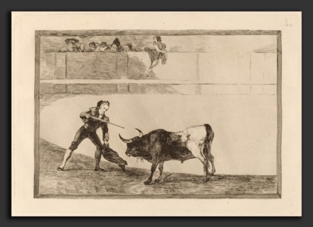 Francisco de Goya, Pedro Romero matando a toro parado (Pedro Romero Killing the Halted Bull),