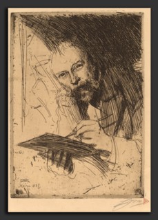 Anders Zorn, Carl Larsson, Swedish, 1860 - 1920, 1897, etching