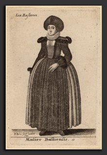 Wenceslaus Hollar (Bohemian, 1607 - 1677), Mulier Basiliensis, 1644, etching