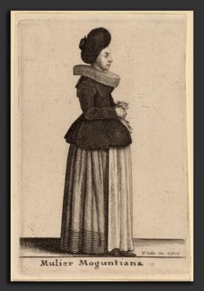 Wenceslaus Hollar (Bohemian, 1607 - 1677), Mulier Moguntiana, etching