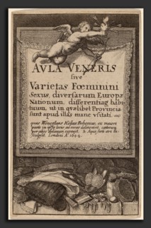 Wenceslaus Hollar (Bohemian, 1607 - 1677), Aula Veneris: Title Page, 1644, etching