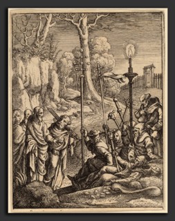Wenceslaus Hollar (Bohemian, 1607 - 1677), Jesus Confronting His Detractors, etching