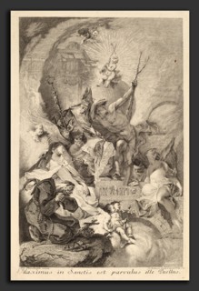Johann Beheim after Franz Anton Maulbertsch (Austrian, c. 1730 - after 1770), Four Saints, 1762,