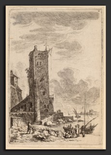 Franz Edmund Weirotter (Austrian, 1730 - 1771), Harbor at Livorno, c. 1764, etching on laid paper