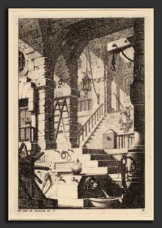 Carl SchÃ¼tz (Austrian, 1745 - 1800), Fantasy of an Antique Prison, 1770-1780, etching on laid