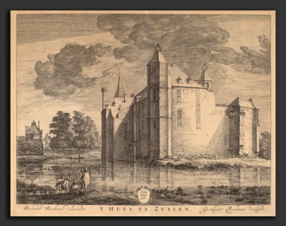 Geertruydt Roghman after Roelant Roghman (Dutch, active 1647), 'T Huys te Zuylen, etching and