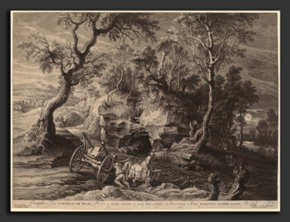 Schelte Adams Bolswert after Sir Peter Paul Rubens (Flemish, 1586 - 1659), Rocky Landscape, c.