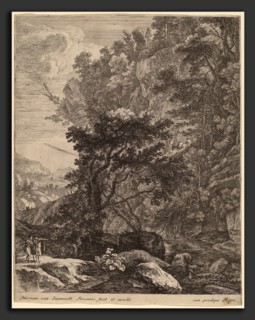 Herman van Swanevelt (Dutch, c. 1600 - 1655), The Mountain, etching